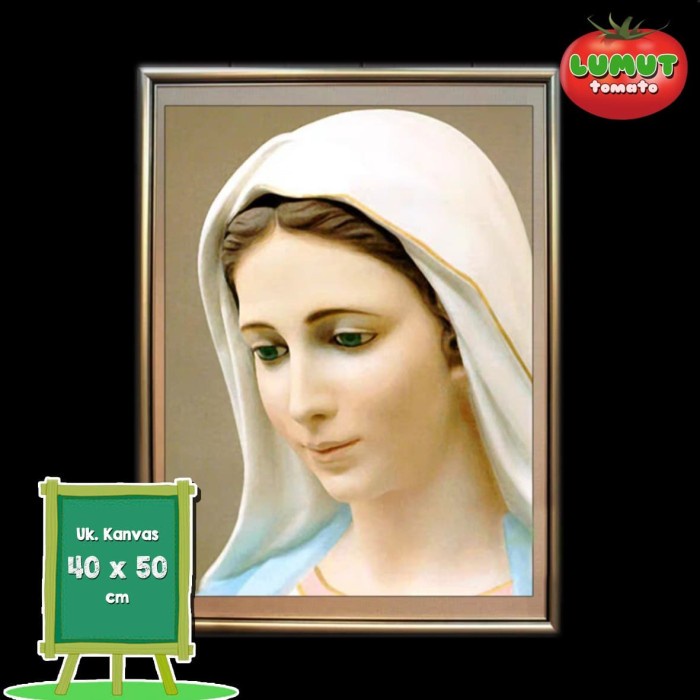 ✅Original Diamond Painting 5D Full Diy - Bunda Maria 10 Uk. 40 Cm X 50 Cm Terbaru