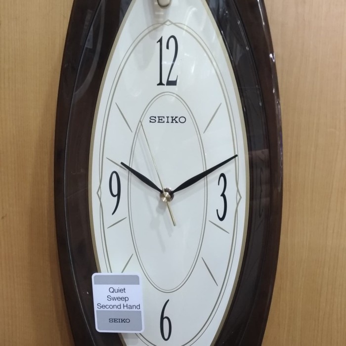 ✅Ready Jam Dinding Seiko Original Qxa342B Oval Quiet Sweep Best Seller Qxa342 Berkualitas