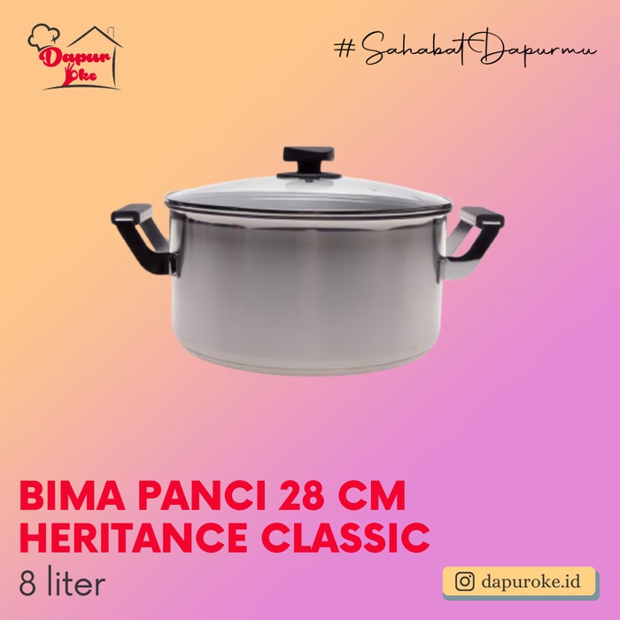 ✨Baru Bima Panci 28 Cm Heritance Classic / Saucepot Stainless Berkualitas