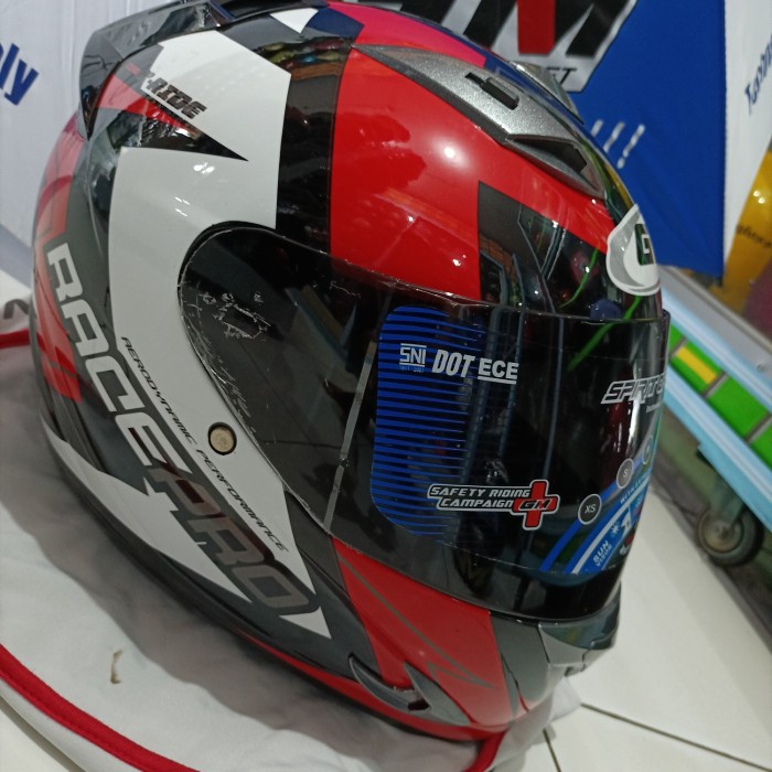 ✨New Helm Gm Fullface Race Pro X Ride Bisa Sameday