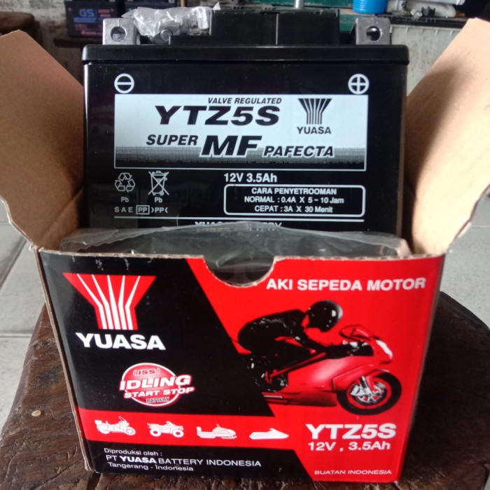 ✨New Aki Motor Yuasa Ytz5S 12V / 35 Ah Beat Scoopy Vario SoulVixion Berkualitas