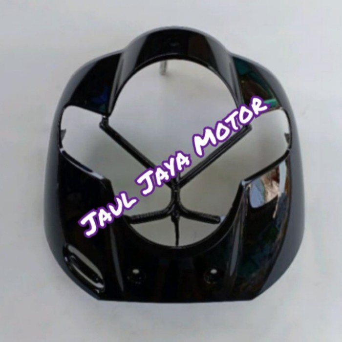 ✨New Ori Cover Body Tameng Dasi Depan Scoopy Fi New Donat 2018-2020 Hitam Terbaru