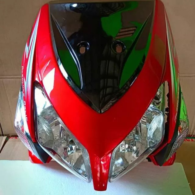 ✨New Ori Tameng Depan Vario 110 Karbu Lama Plus Lampu Fullset Warna Merah Diskon