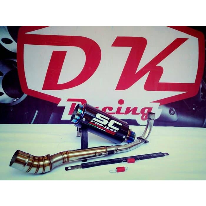 ✨New Ori Exhaust Knalpot Racing Yamaha Jupiter Z1 Sc Carbon Series Berkualitas