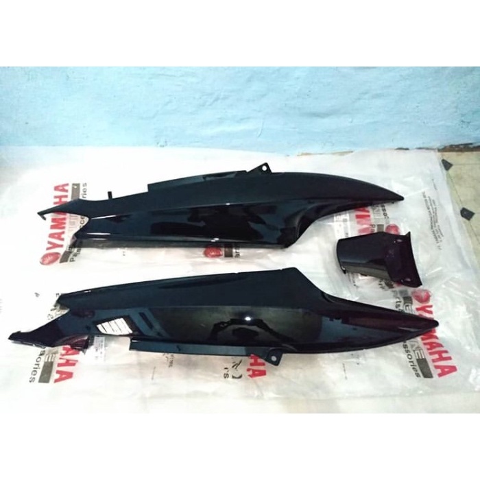 ✨New Ori Cover Body Belakang Set Mio Smile Mio Sporty Hitam Original Terbaru