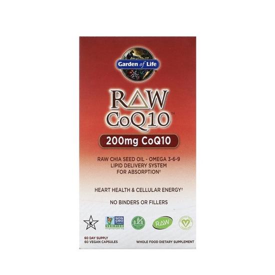 GARDEN OF LIFE RAW COQ10 200 MG 60 VEGAN CAPSULES