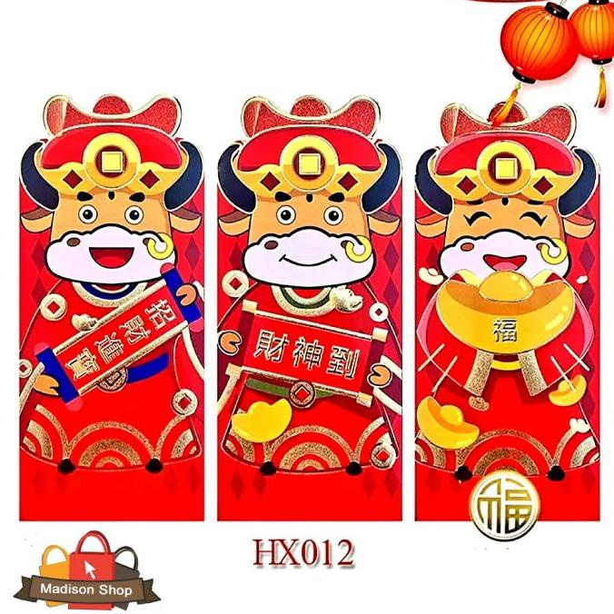 

Big Sale Hx012 Angpao Panjang Isi 3 Kerbau Emas Raja Ampao Imlek Ampau Premium Terbaik
