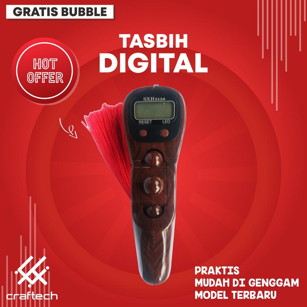 PROMO DIGITAL Tasbih digital Led Alat hitung Finger PREMIUM Tasbih mini Rechargeable ARM839
