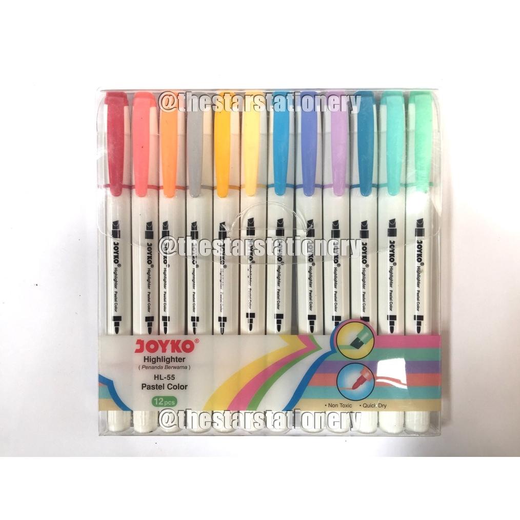 

MURAH Highlighter Joyko HL-55 / Highlighter Penanda ( 1 Set isi 12 Warna ) PROMO SPECIAL