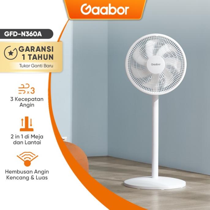 Gaabor Standing Fan Kipas Angin Berdiri 2in1 - Putih / GFD-N360A