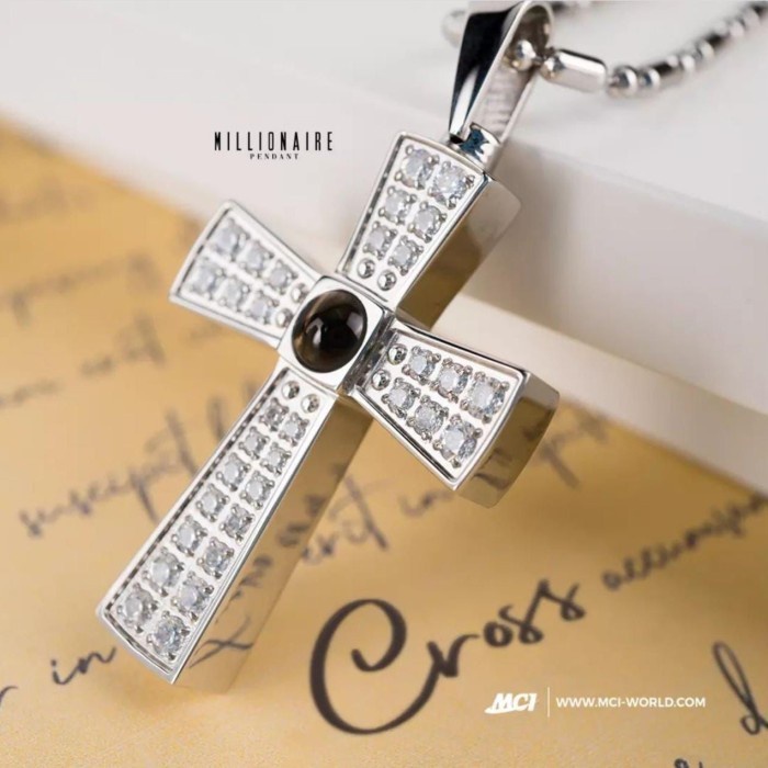 <Bayar Ditempat / Cod> Kalung Kesehatan Pendant Salib Cross Mci (Original) Limited Edition Star