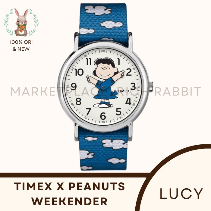 Timex Weekender Peanuts Lucy Collection 38mm Nylon Strap TW2R41300