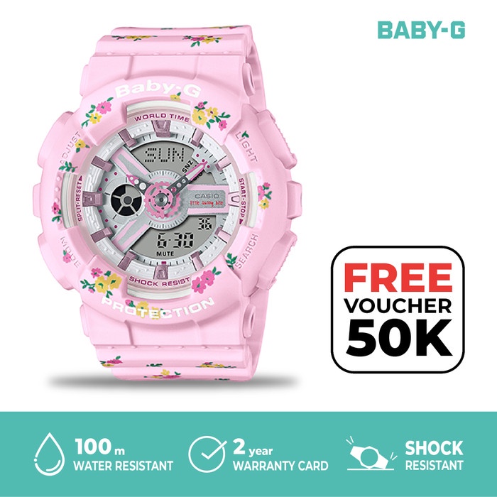 Casio Baby-G Jam Tangan Wanita Digital Original BA-110LSB-4ADR