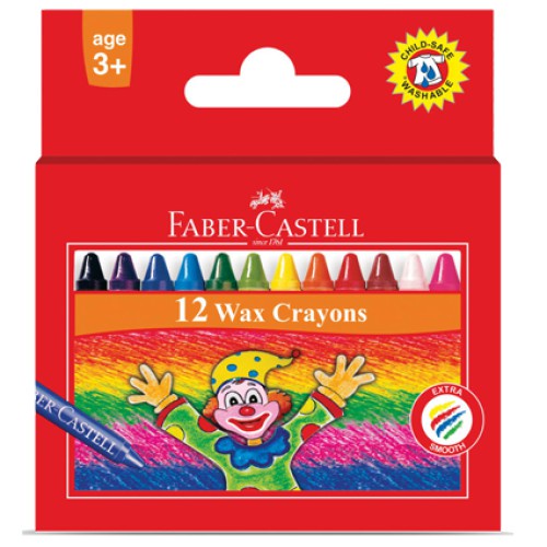 

FABER CASTELL 120043-12C WAX CRAYON REGULER