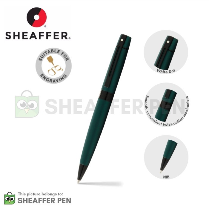 

✨Sale Sheaffer® 300 Matte Green Lacquer Ballpoint Pen Limited