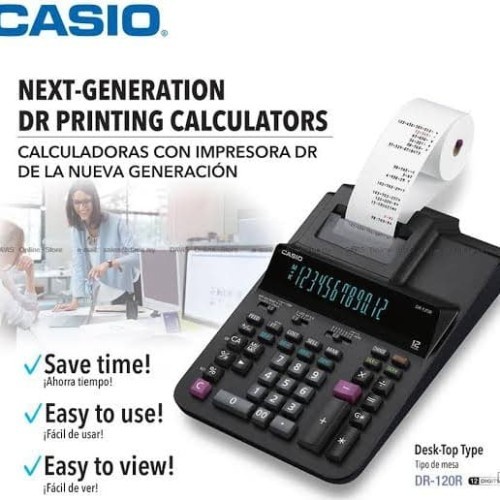 

✨Sale Casio Kalkulator Print Dr 120 R Printing Calculator Berkualitas