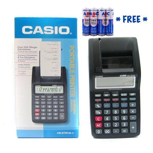 

✨Sale Kalkulator Kasir Mini Casio Hr 8Tm Calculator Print Abc Biru Diskon