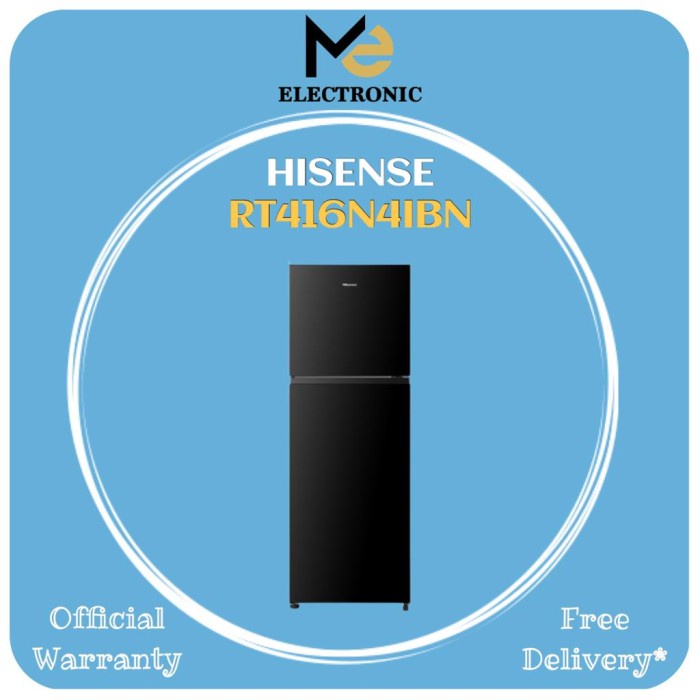 ✨Ready Kulkas 2 Pintu Hisense 350 Liter Rt416N4Ibn Inverter Kulkas 350 Liter Bisa Sameday