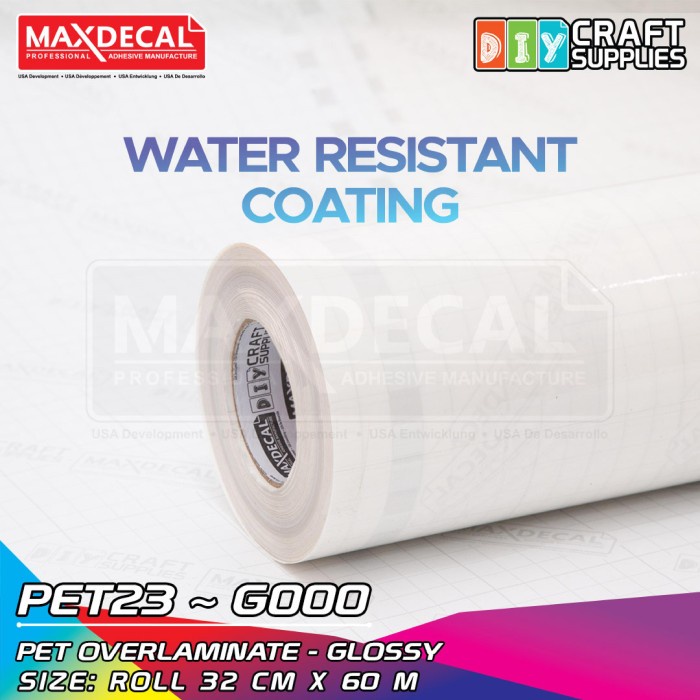 

✨Ready Stiker Laminasi Glossy Pet Waterbase Adhesive A3 Roll 32Cm X 60M Pet23 Diskon