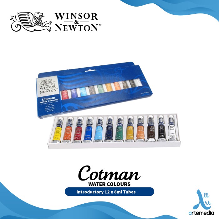 

✨Sale Cat Air Winsor Newton Cotman 12X8Ml Tube Set Watercolor Bisa Gojek