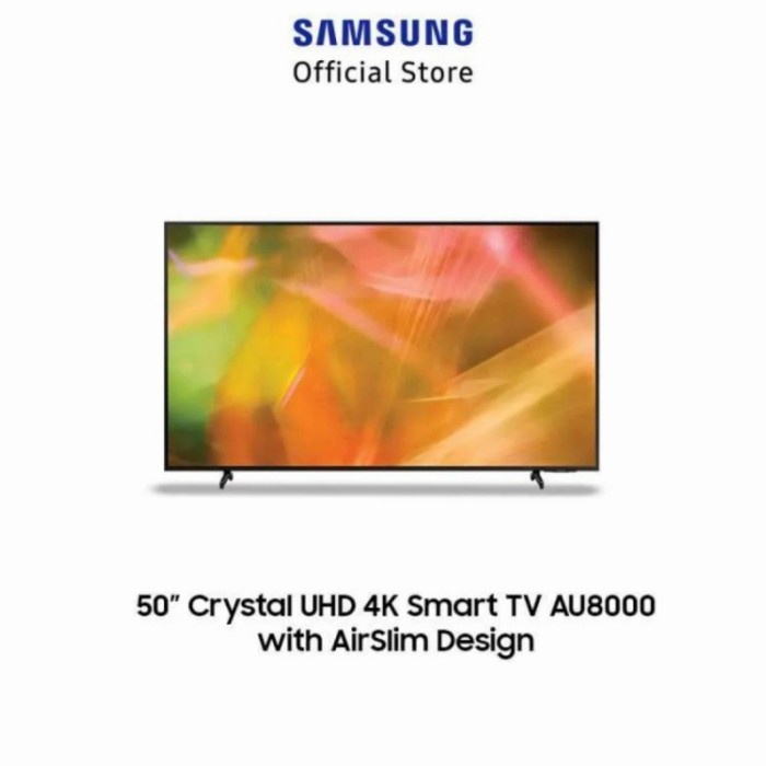 ✨Ori Samsung Smart Tv 50Au8000 Crystal Uhd 4K 50Inch 50 Au8000 Terbatas