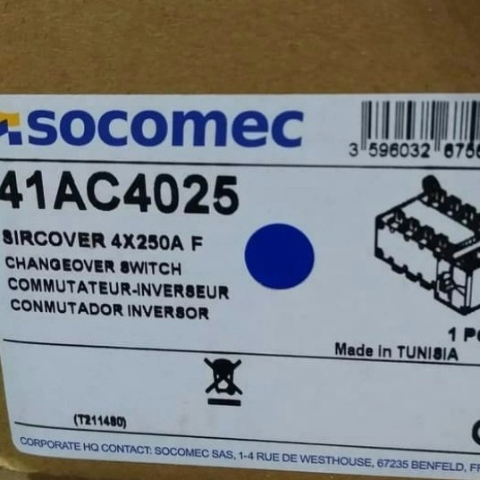 ✨Original Cos 4X250A Socomec Terbaru