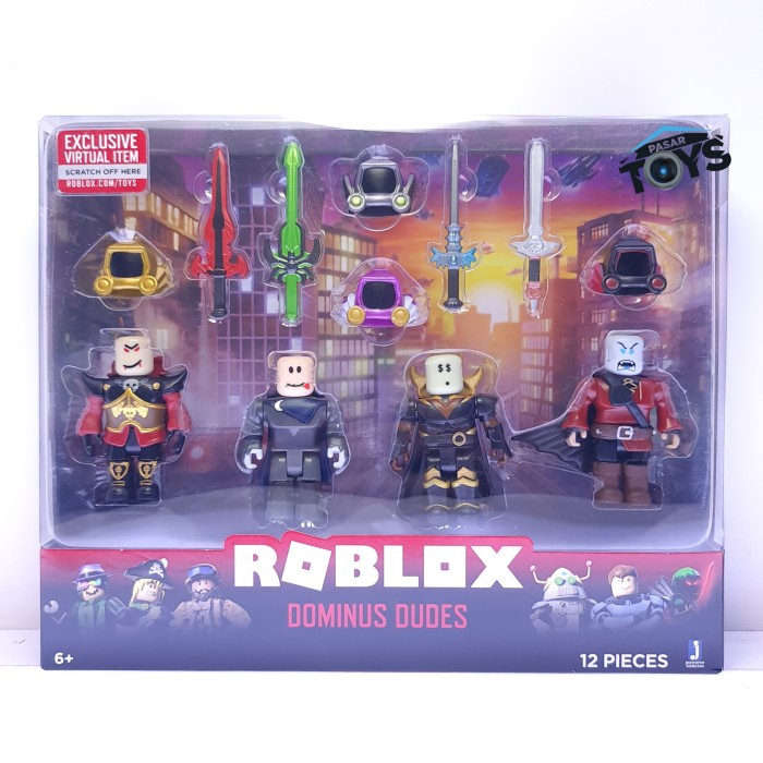 ✨New Ori Roblox Action Collection Dominus Dudes 4 Core Figure Pack Diskon