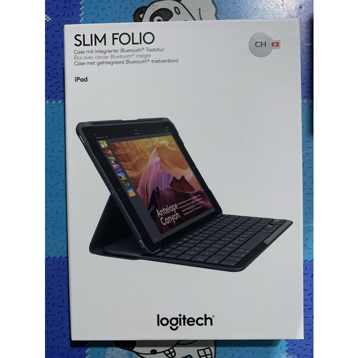 ✨Ori New Ipad 6 2018 9.7 Inch 6Th Logitech Slim Folio Keyboard Cover Case Limited