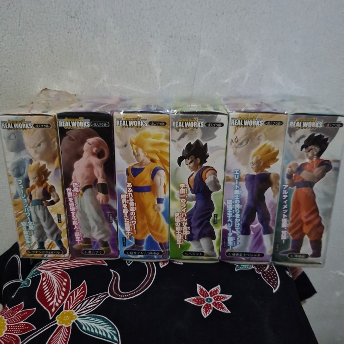 ✨New Dragonball Z Real Works By Bandai 2007 Set 6 Figures Diskon
