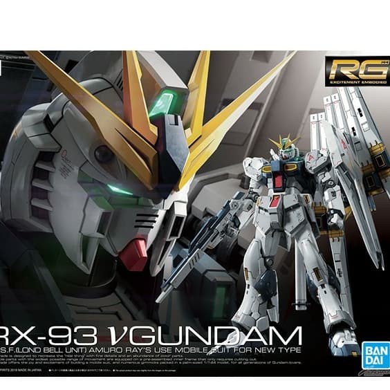 ✨New Rg Nu Gundam Rg V Gundam Rx 93 Nu Gundam Sale Berkualitas
