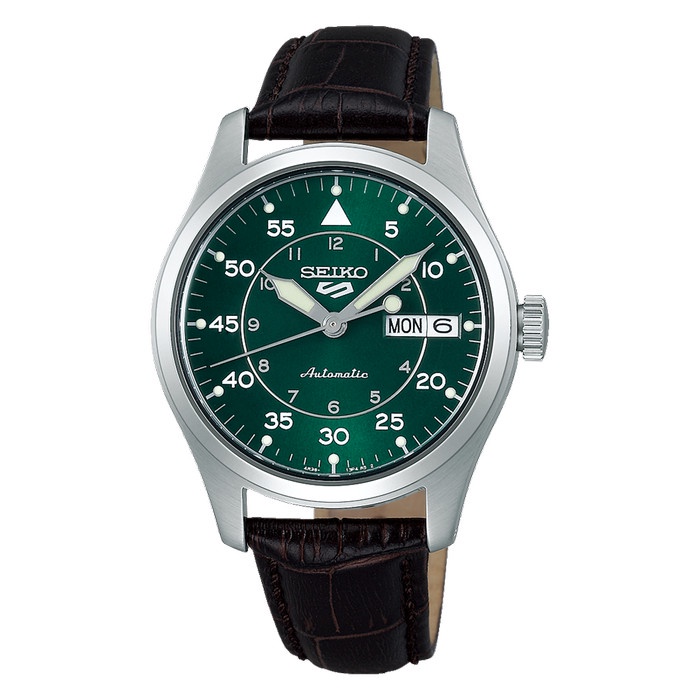 ✅Termurah Seiko 5 Sports Srpj89K1 / Srpj89 Automatic Green Dial Leather Strap Diskon