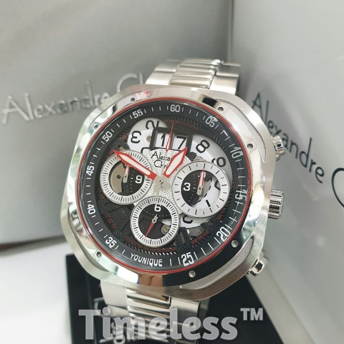 ✅Ready Jam Tangan Pria Alexandre Christie Ac 6468 Mc Silver Bisa Gojek