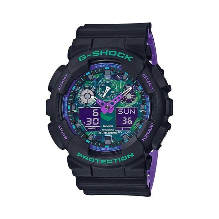 ✅Ready Jam Tangan Pria Original Casio G-Shock Ga-100Bl-1A Terbatas
