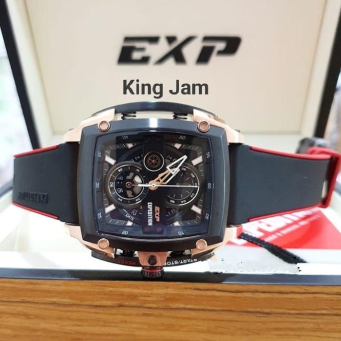 ✅Ready Jam Tangan Pria Expedition Exp 3008 / E 3008 Original Black Rosegold Limited