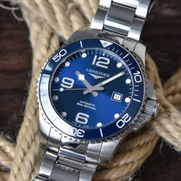 ✅Ori Jam Tangan Longines Hydroconquest Blue Ceramic 41 Mm Ref.L3.781.4.96.6 Limited