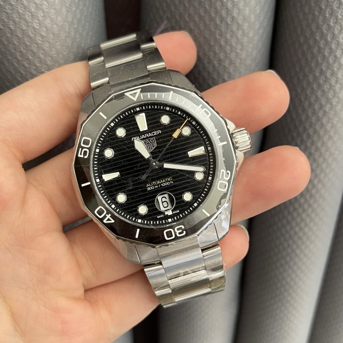 ✅Original Tag Heuer Aquaracer Black Dial Automatic New 2022 Fullset Box  Paper Bisa Sameday
