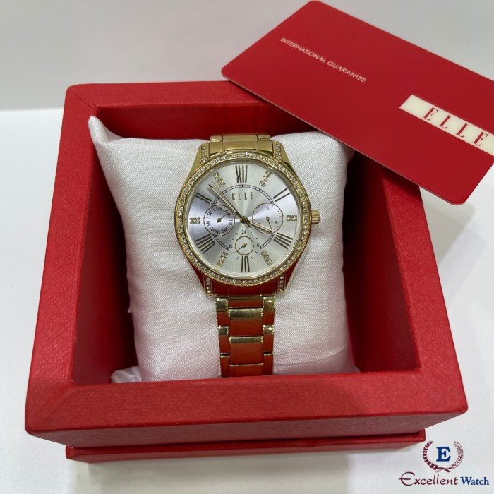 ✅New Ori Excellent Watch Jam Tangan Wanita Elle El20363B02C Gold Terbatas