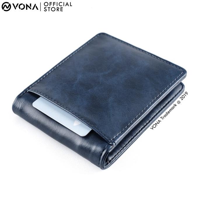 VONA Dompet Pria Kulit PU / Dompet Kartu Keren - JET