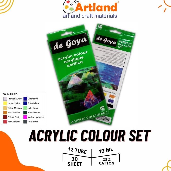 

[ Belaarts_12 ] De Goya Acrylic Colour Set 12X12Ml Pengiriman Cepat