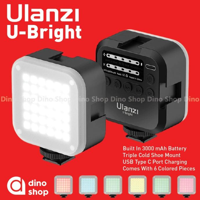 Ulanzi U-Bright Bi Color Led Lighting Lampu Video Shooting Vlog Hp Kode 85