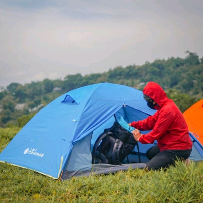 Tenda Doom Kompas Compass 2P 2 Orang Frame Alloy Alumunium Promo Terbaru Kompas