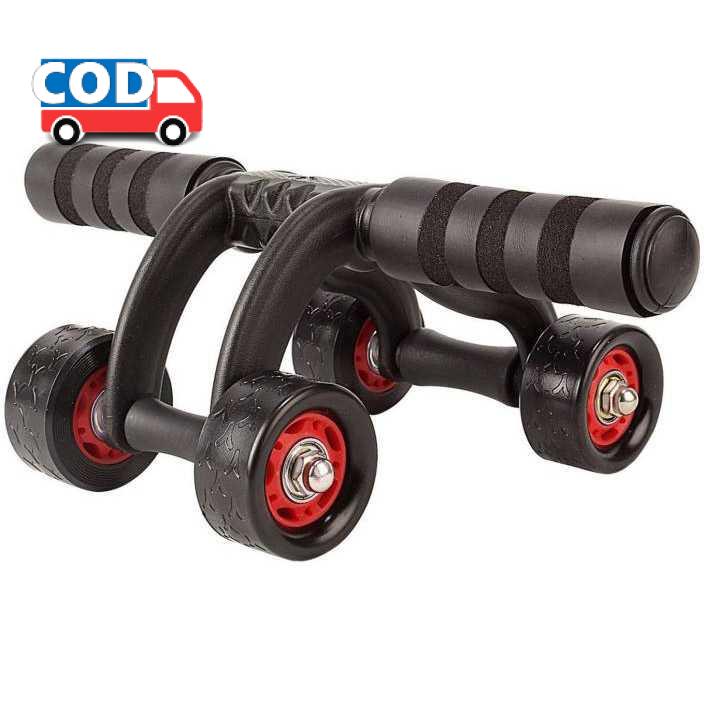 Ab Wheel Roller Pengecil Perut Buncit Pria Wanita Alat Olahraga Fitness