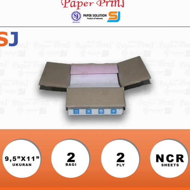 

SJ Orange Kertas Continuous Form 2PLY NCR PRS 9,5" x 11"/2 (Bagi 2) |Top|Best