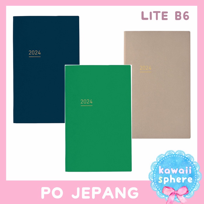 

Promo Kokuyo Jibun Techo Lite 2024 Mini B6 Slim Diary Jibun Lite 2024