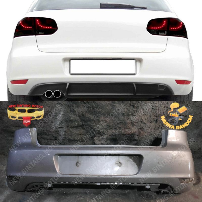 Bumper belakang vw golf volkswagen golf MK6 GTi 2011 2017 original