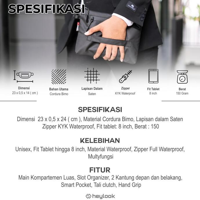 CLUTCH BAG ROYCE POUCH BAG PRIA WANITA HAND BAG PRIA WANITA WATERPROOF