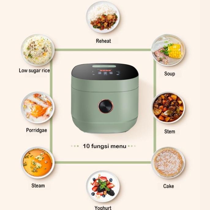 '~ UPUPIN rice cooker low carbo magic com 3L Alat memasak nasi rendah