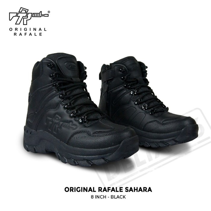 SEPATU ORIGINAL RAFALE 8" SAHARA TACTICAL MILITARY BOOTS HITAM ORIGINAL