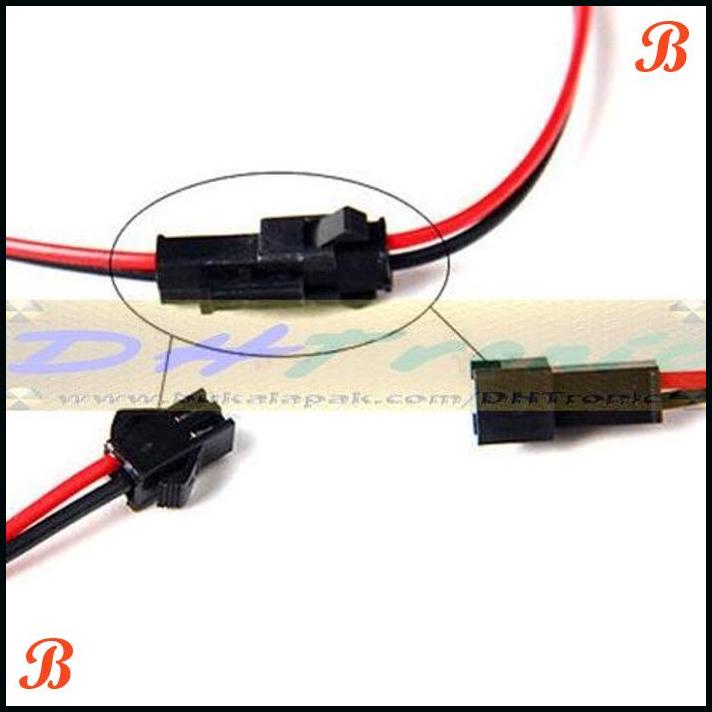 KABEL SOCKET MALE 10CM FEMALE 10CM SM2 SM 2 AC DC SOKET 105 DERAJAT | EKL