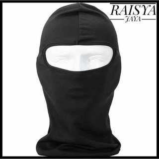 ( isi 12 pcs ) masker ninja / masker ninja hitam polos / masker ninja fullface / masker ninja gunung